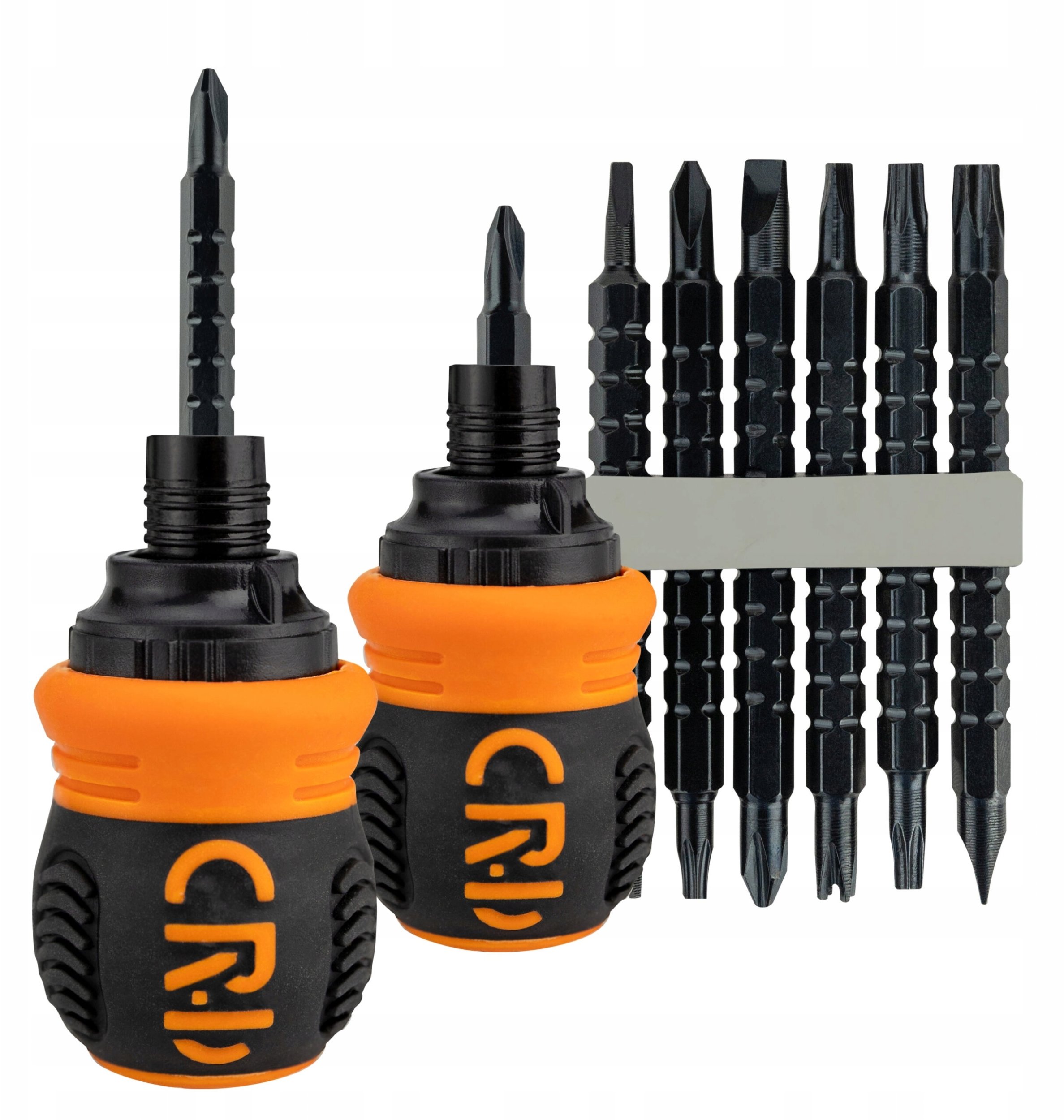 ŚRUBOKRĘT WKRĘTAK ZESTAW WIELOFUNKCYJNY Z GRZECHOTKĄ 12 BITÓW DWUSTRONNE