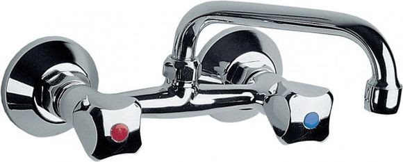 Bateria umywalkowa KFA Standard ścienna chrom (300-310-00)