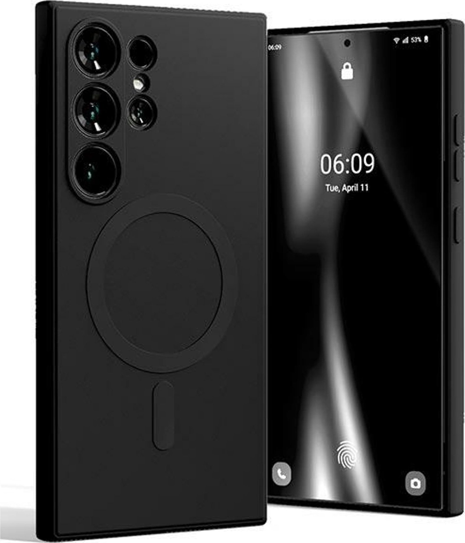 Mercury MagSafe Semi-Silicone Sam S24 Ultra S928 czarny/black