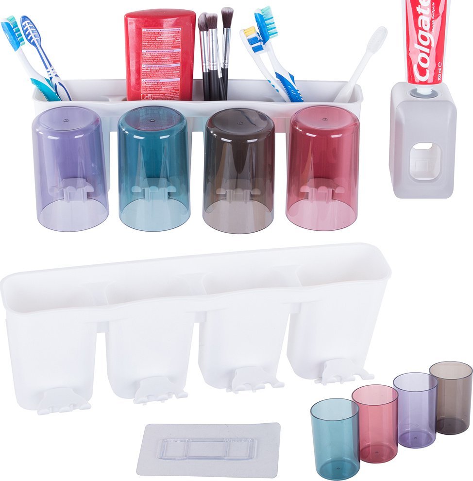 Verk Organizer na szczoteczki kubki dozownik do pasty Organizer na szczoteczki kubki dozownik do pasty