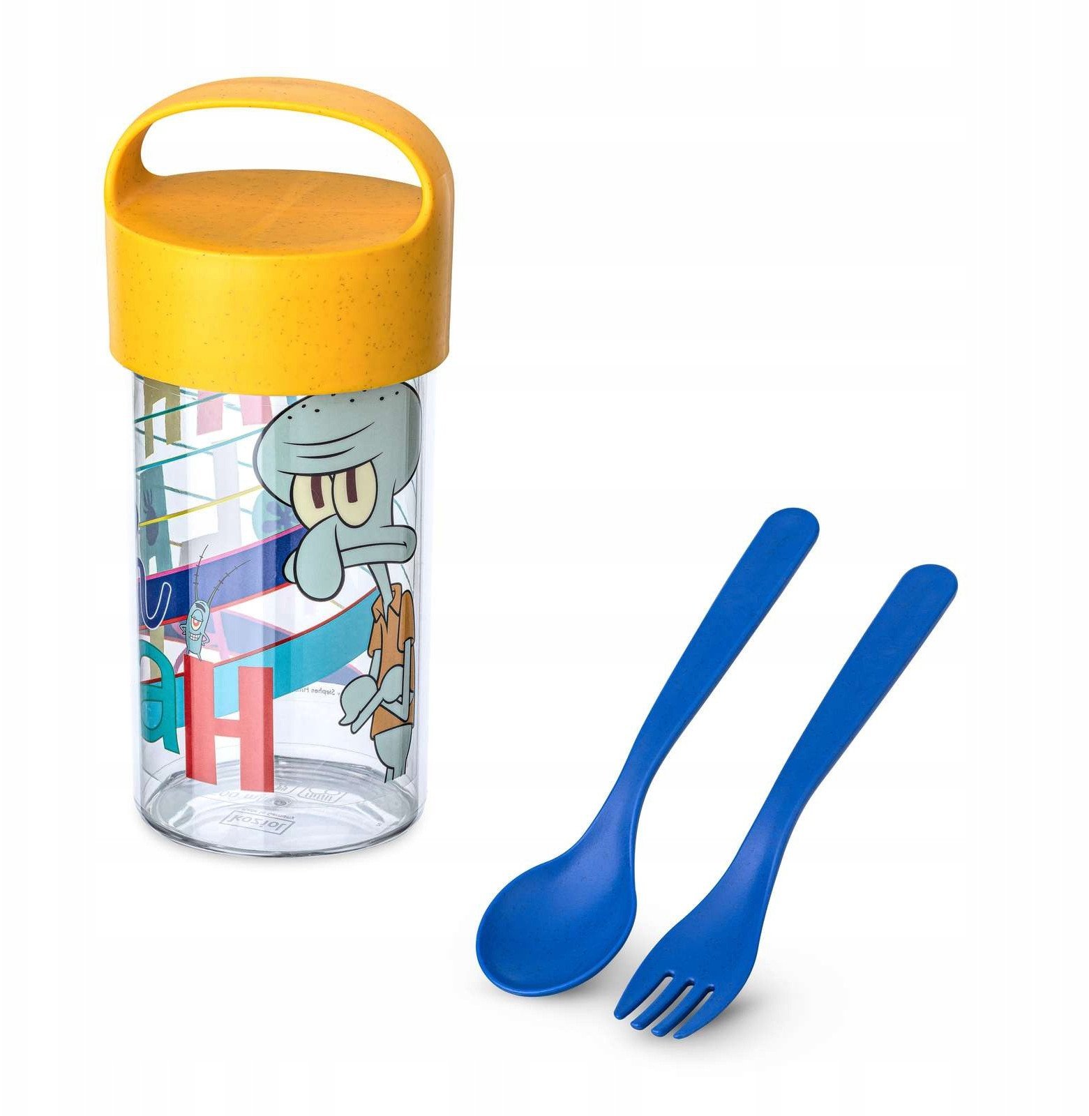 Pojemnik/bidon 500 ml ze sztućcami Buddy Snack SpongeBob, KOZIOL