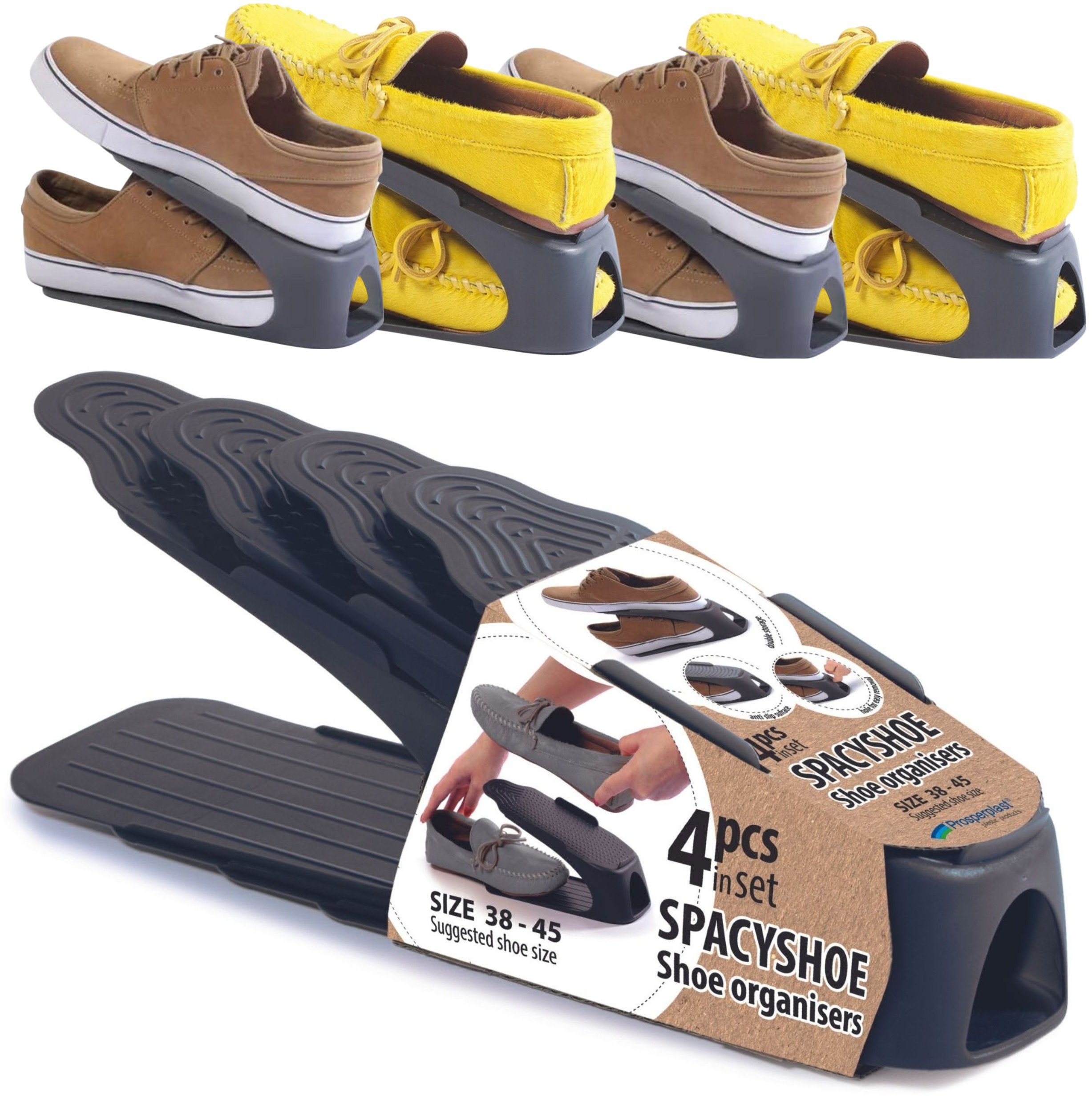 Organizer na buty 4w1 38-45 Zestaw do przechowywania obuwia