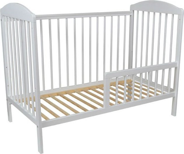 Tomi Łóżeczko Drewniane Tomi XV Tapczanik Szary i Biały