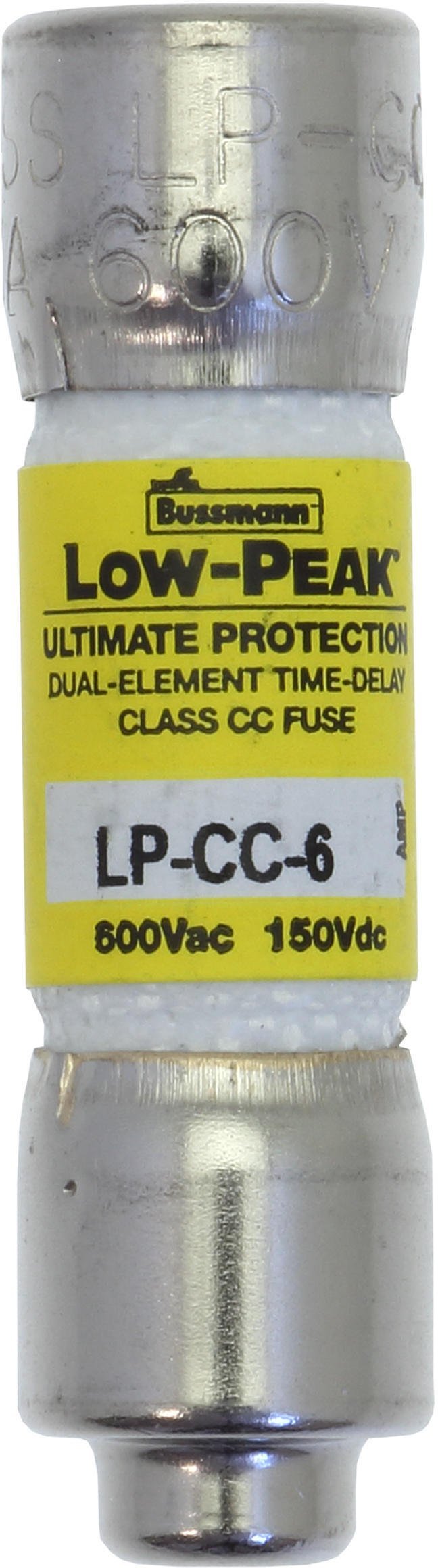 Eaton Wkładka bezpiecznikowa cylindryczna 10x38mm 6A 600V AC/150V DC, zwłoczny, klasa CC LP-CC-6