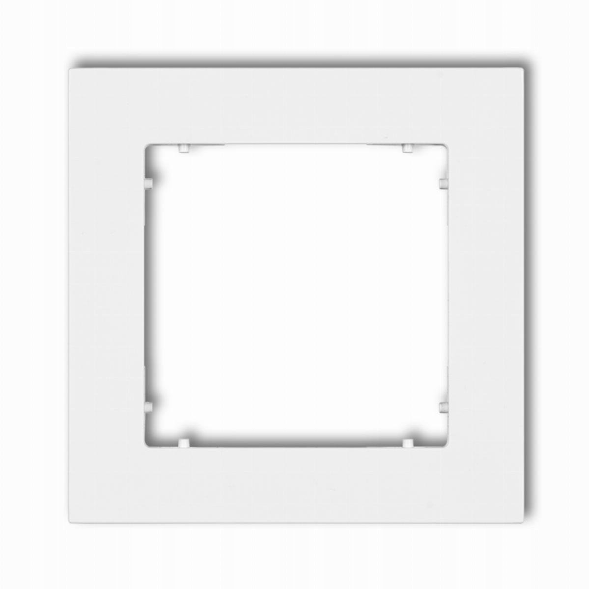 MINI Ramka uniwersalna pojedyncza z tworzywa biały mat 25MR-1