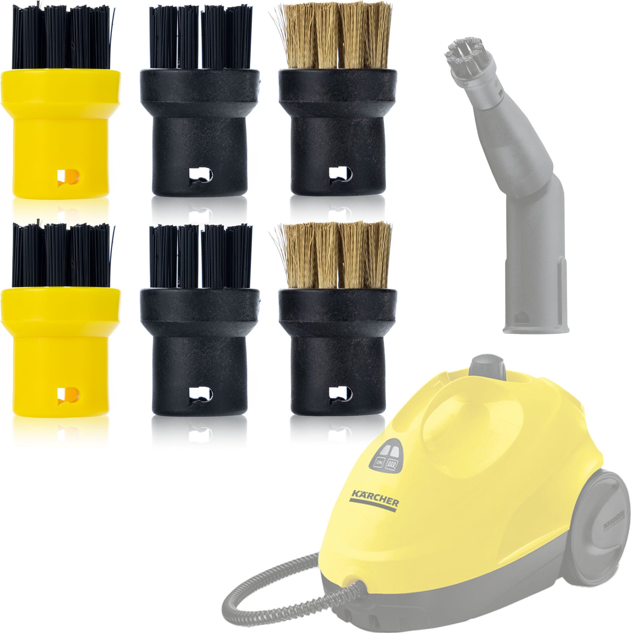 Rosfix ZESTAW SCZOTEK 6SZT SZCZOTECZKA DO PAROWNICY KARCHER SC SC1 SC2 SC3 SC4 SC5