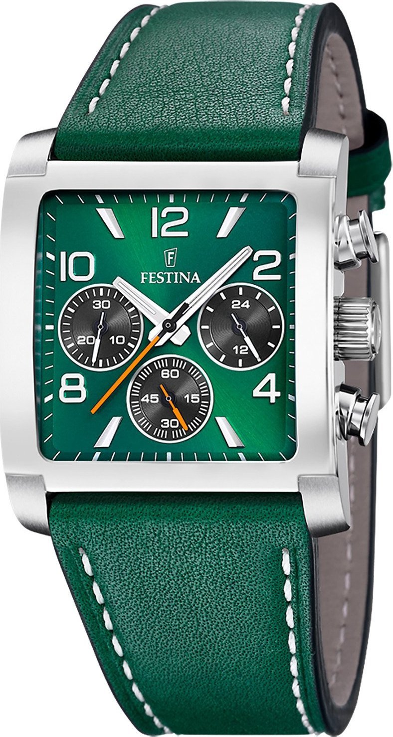 Zegarek Festina Zegarek męski Festina F20653-2 zielony