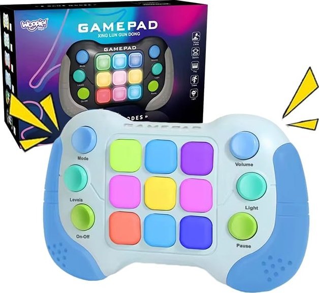 Woopie WOOPIE Elektroniczna Gra Zręcznościowa Pop-It Fidget Toy Gamepad Niebieski