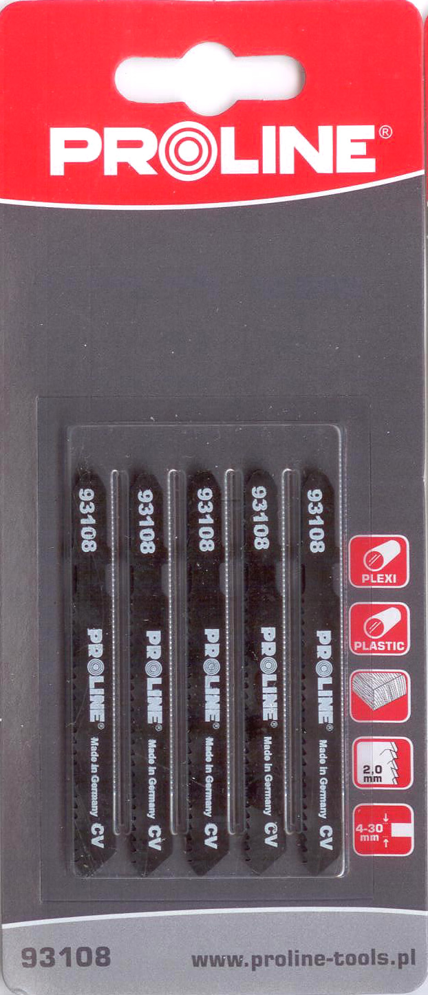 Pro-Line Brzeszczoty do wyrzynarki 5szt. 75mm 12TPI typ T - 93108