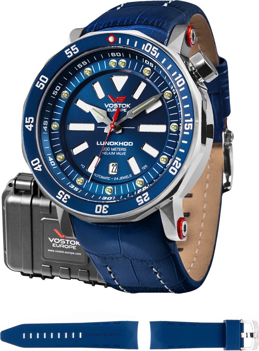 Zegarek Vostok Europe Zegarek męski NH35A-620A634 niebieski