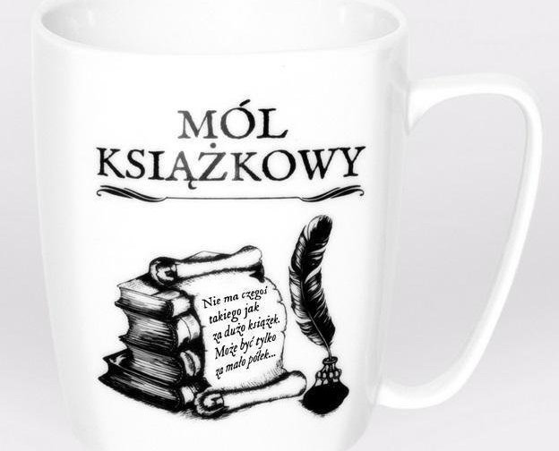 Nadwyraz.com Kubek ceramiczny bia³y Mól ksi±¿kowy (494124) - 5901005001076