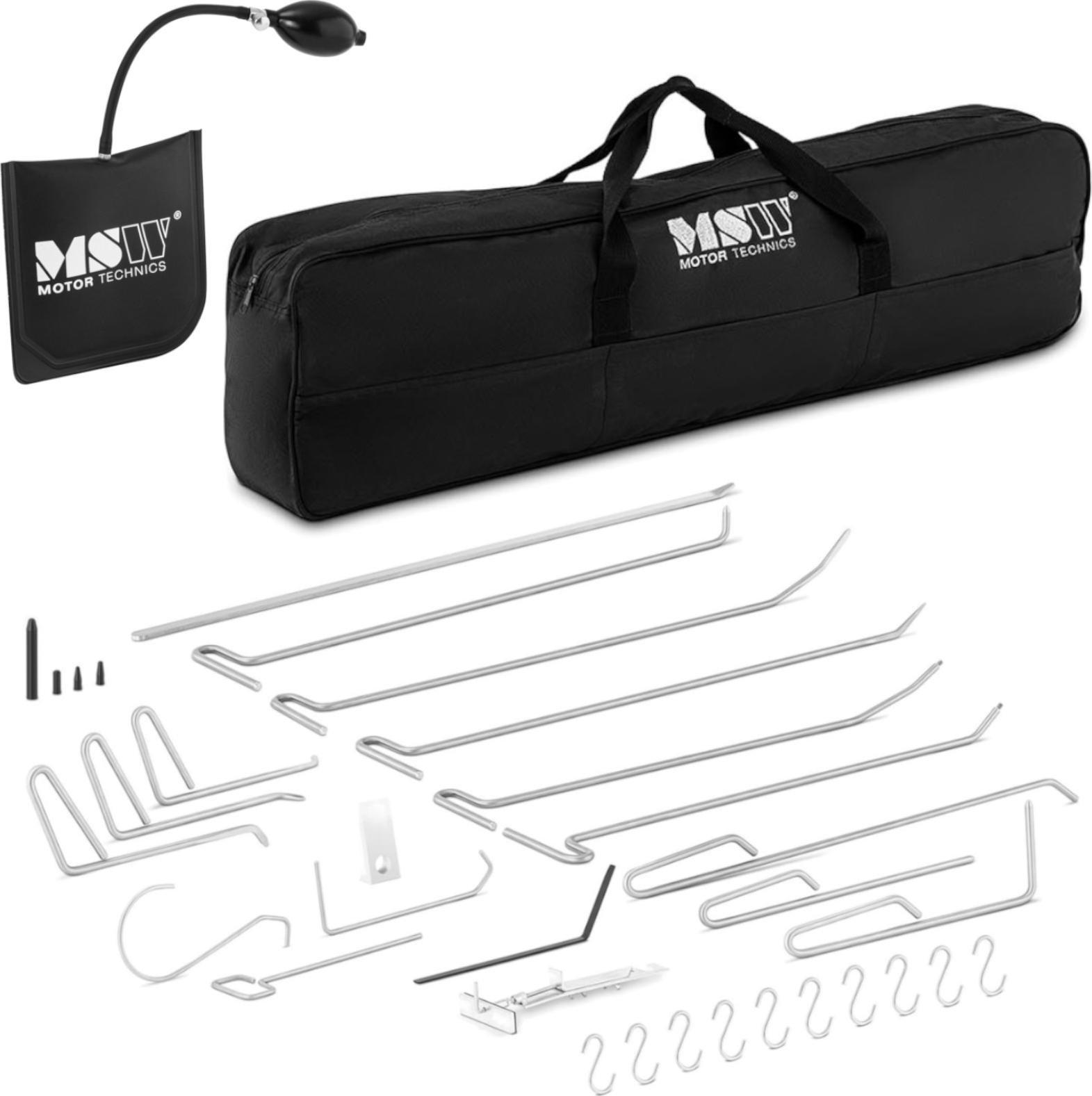 MSW Zestaw naprawczy PDR do usuwania wgnieceń w karoserii 15 haków + akcesoria Zestaw naprawczy PDR do usuwania wgnieceń w karoserii 15 haków + akceso