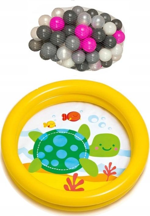 Intex Suchy Basen Żółwik z Piłeczkami