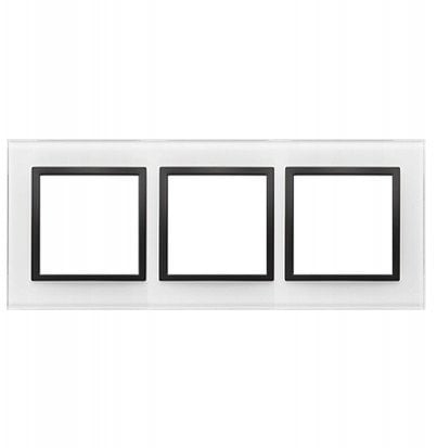 Ramka Kontakt-Simon Nature DRN3/68 3-krotna czarna perła