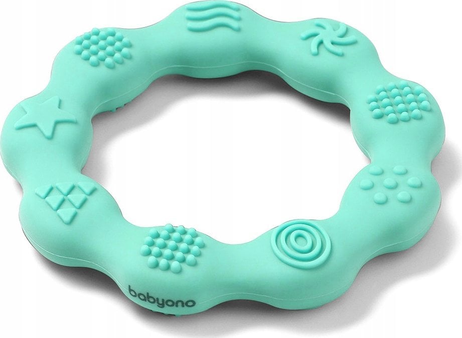 BabyOno BABYONO-825/03-GRYZAK SILIKONOWY RING NIEBIESKI