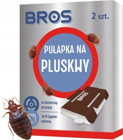 Bros Pułapka lepowa na pluskwy 2szt Monitorowanie i odławianie pluskiew