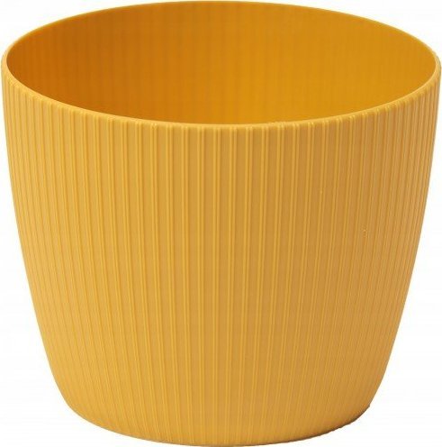 Lamela Doniczka plastikowa musztardowa 11 cm Magnolia Jumper