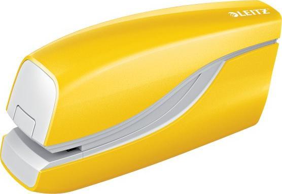 Zszywacz Leitz Zszywacz elektryczny na baterie WOW, żółty, 3 lata gwarancji, 10 kartek 55661016