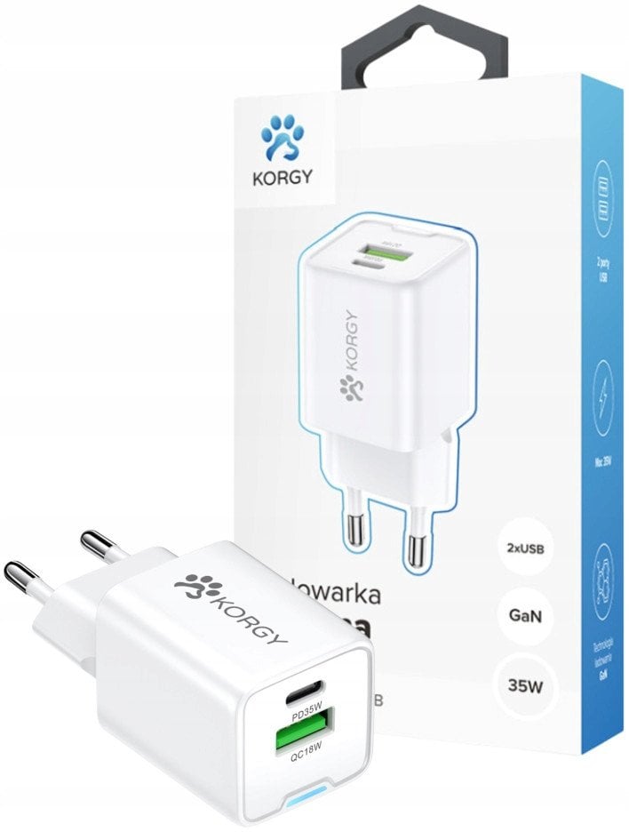 Ładowarka sieciowa Korgy 35W (K-AC35-AC-B)