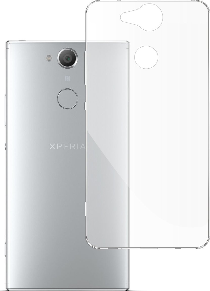 etumi Etui Do Sony Xperia Xa2 Gumowe Slim Clear View Pokrowiec Ochronny / Futerał Obudowa / Ochrona Clear Cover Bezbarwne Slim Case0220