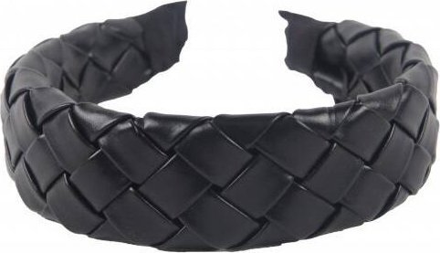 Donegal Pleciona opaska do włosów czarna FA-5761