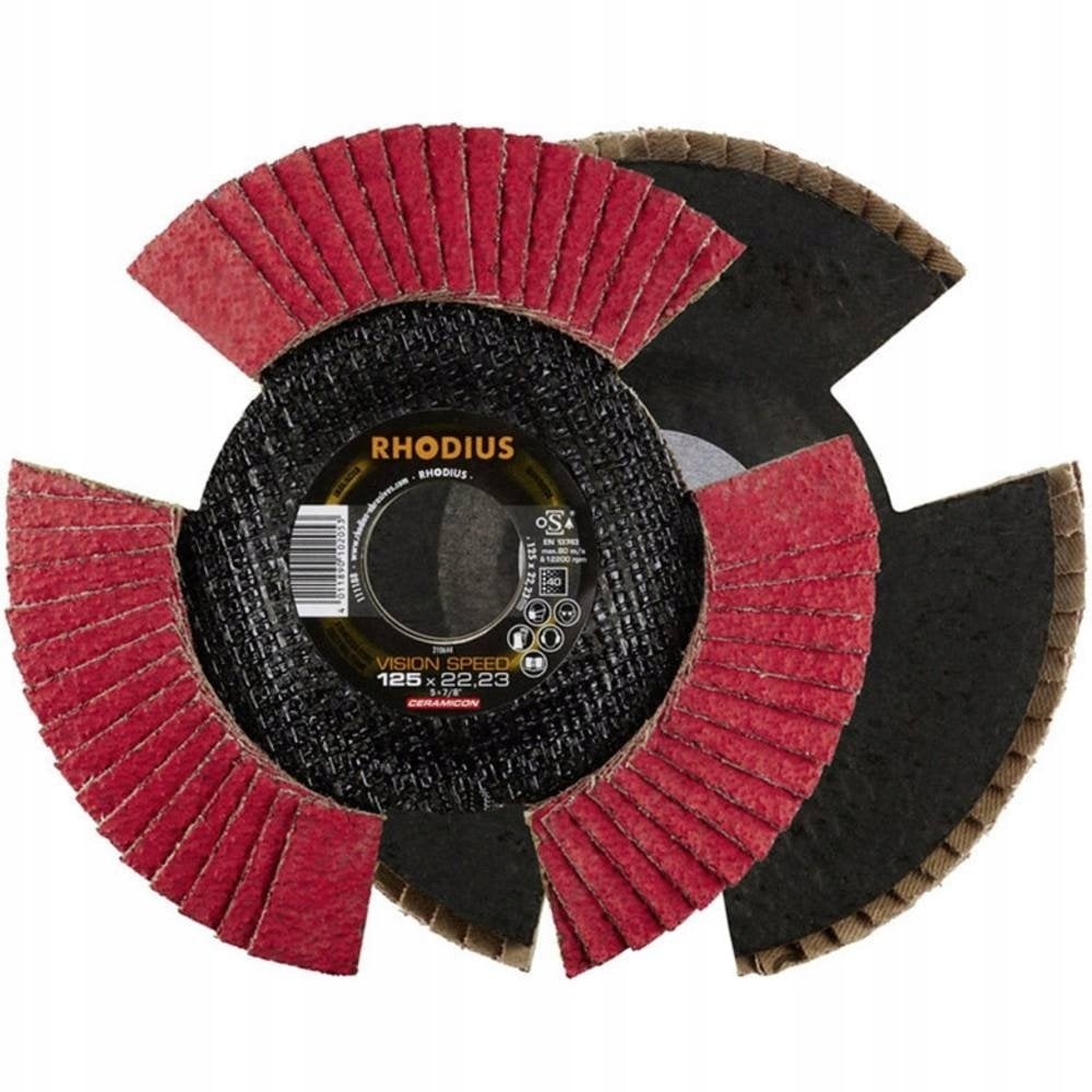 Rhodius Rhodius VISION SPEED Fan Disc 115 x 22,23 - P60 Rhodius 210653 Średnica 115 mm