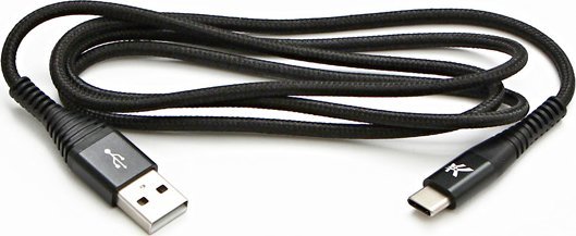 Kabel USB Logo USB-A - USB-C 2 m Czarny