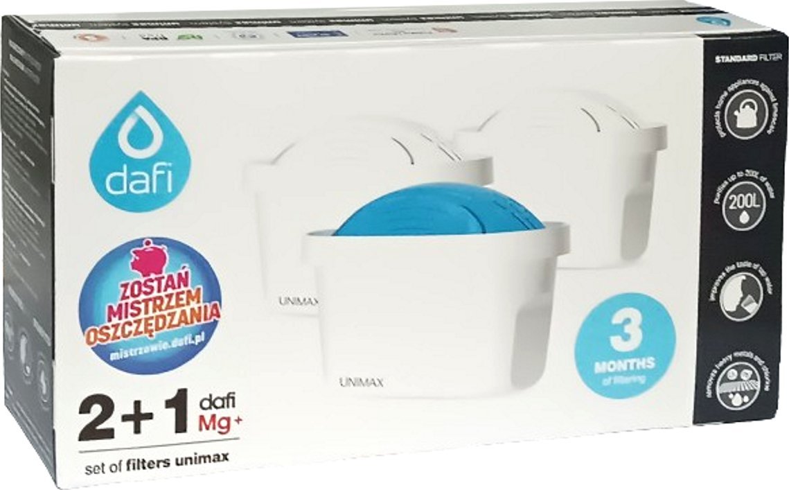 Wkład filtrujący Dafi Wkład filtrujący Dafi UNIMAX 2+1Mg+