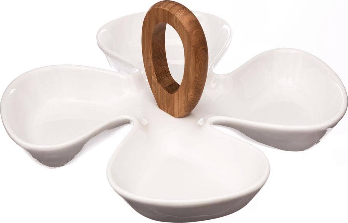 Art-Pol Patera na przekąski porcelanowa