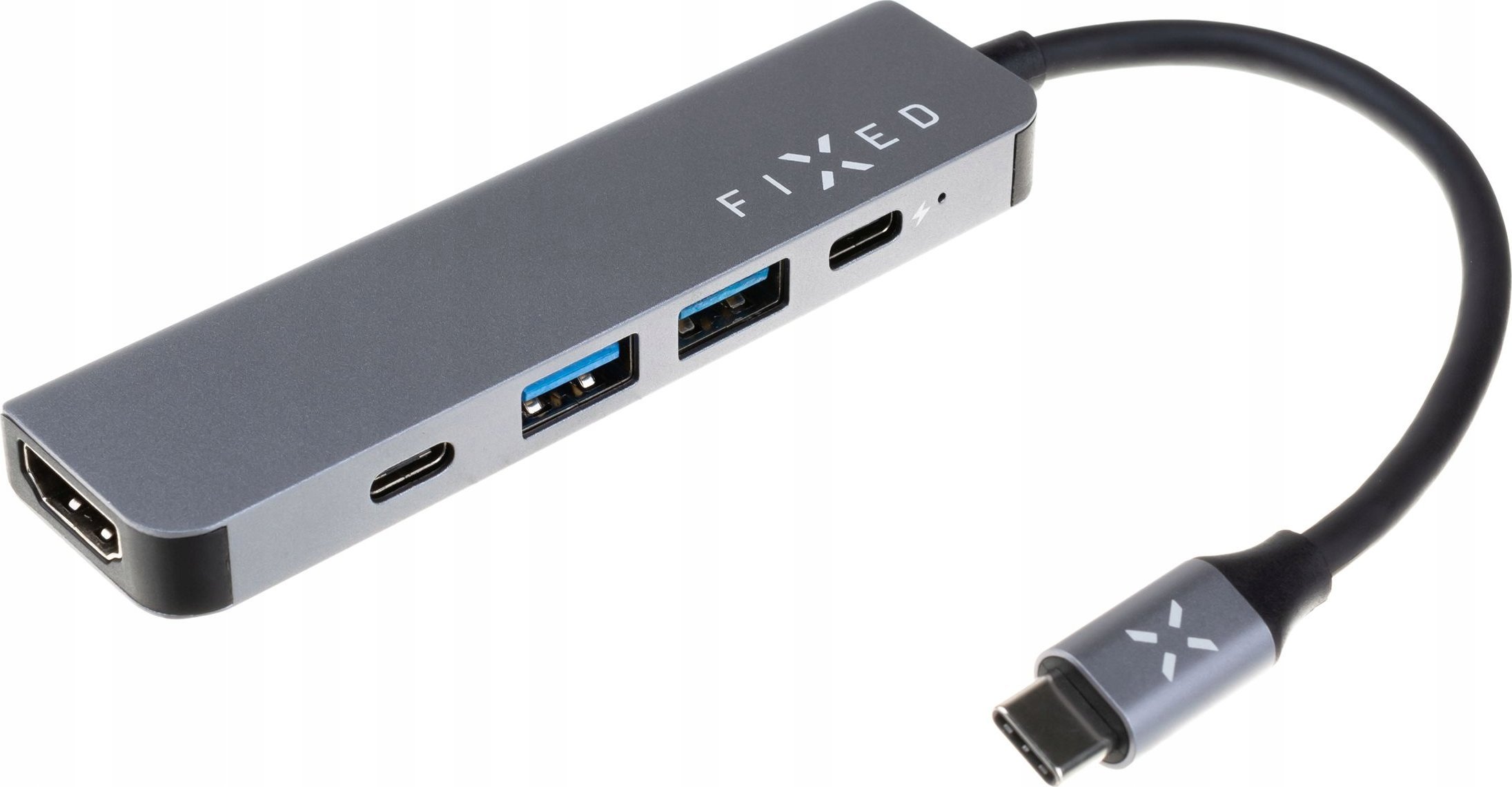 HUB USB Fixed Fixed | 5-port USB-C HUB Mini for laptops and tablets | FIXHU-MN-GR | Gray