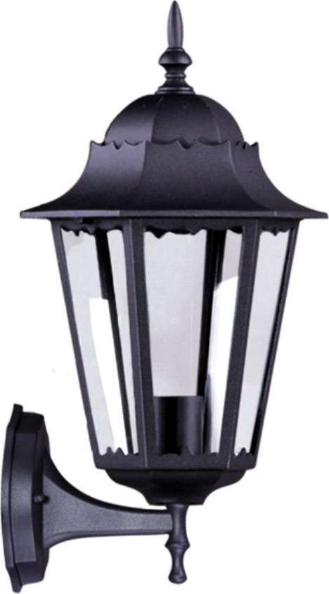 Kinkiet Kaja Elewacyjna LAMPA ścienna K-5006A up Kaja klasyczna OPRAWA metalowa KINKIET zewnętrzny outdoor IP44 czarny