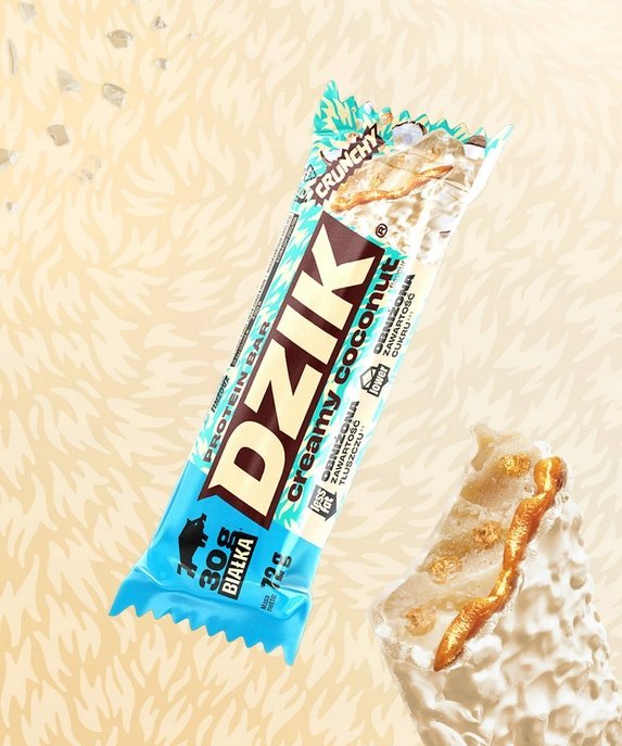 Wk Dzik WKDZIK Dzik Protein Bar 70g Creamy Coconut