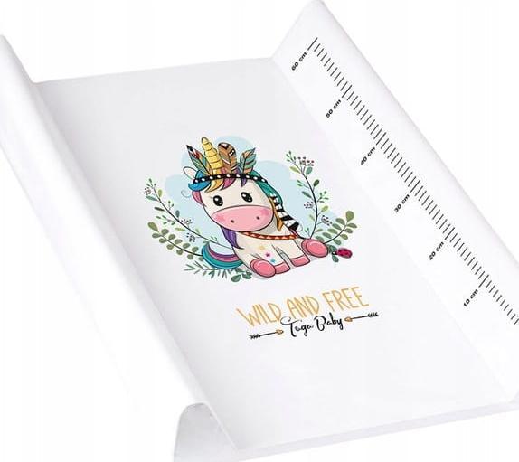 Tega Baby Przewijak dla dzieci 50x70 biały jednorożec Tega