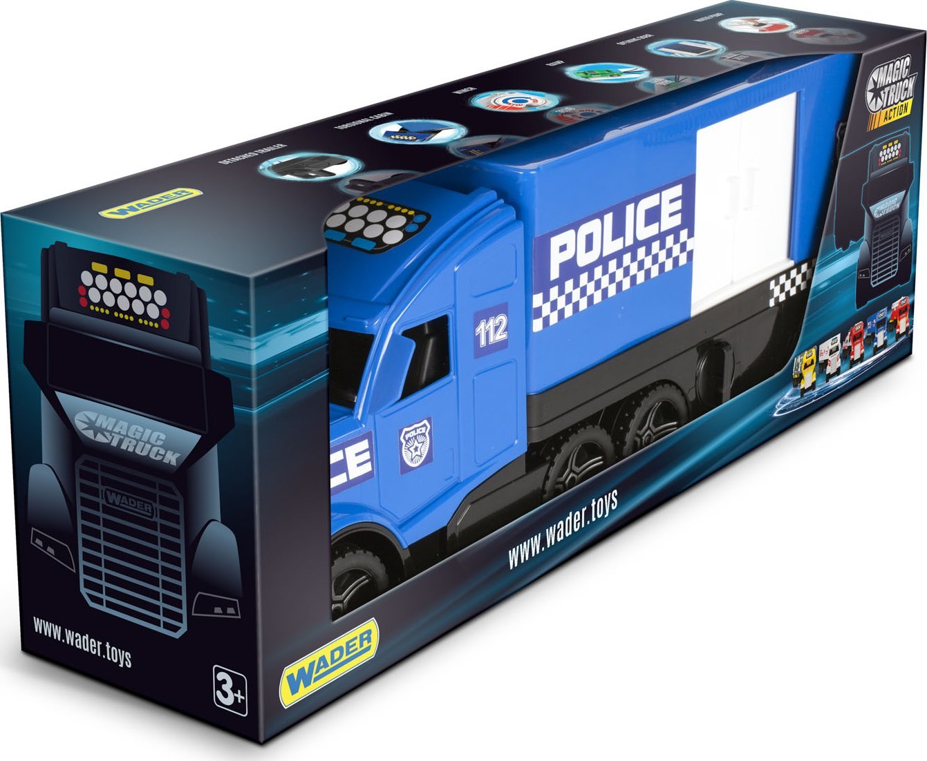 Wader Wader 36201 Magic Truck Action Policja
