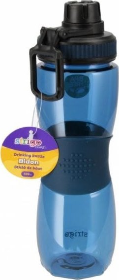 STRIGO BIDON Z GUMOWYM UCHWYTEM granatowy