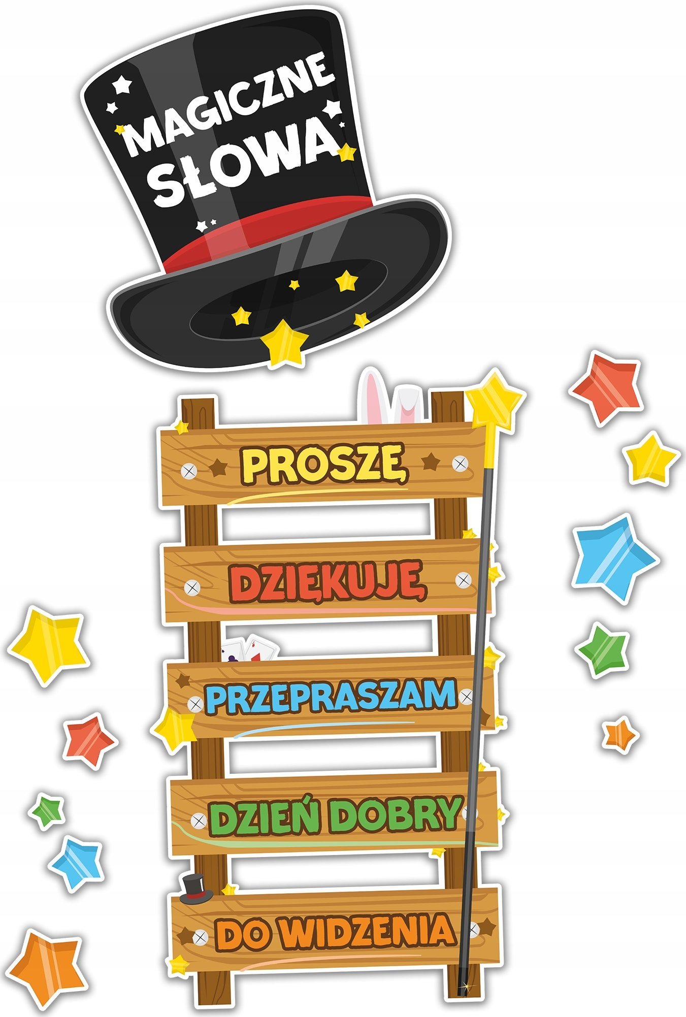 Teka Dekoracje szkolne - Magiczne słowa 12el