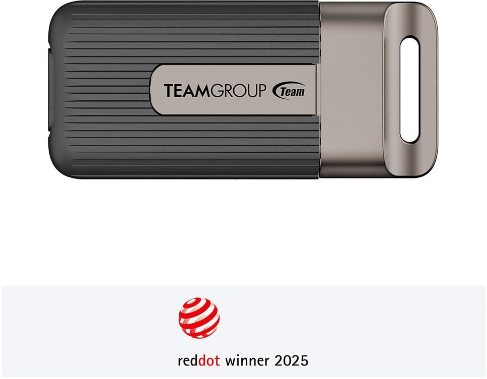 Dysk zewnętrzny SSD TeamGroup PD20 Mini 1 TB USB Type-C USB 3.2 Gen 2x2 Antracyt, Szary
