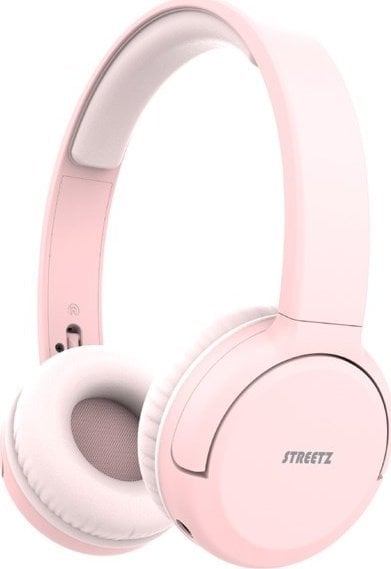 Słuchawki Streetz Bluetooth ausinės STREETZ, miktofonas, sulankstomos, rožinės / BT210-PNK / 6612086
