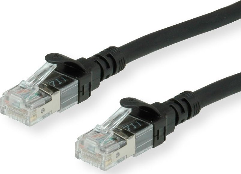 Roline ROLINE - Patch- Cable - RJ- 45 (M) to RJ- 45 (M) - 7.5 m - SFTP - CAT 6a - black (21.15.2856)