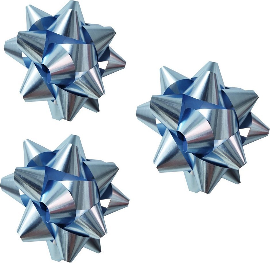 Fastima Zestaw Niebieska KOKARDA do prezentów 5,5cm B004