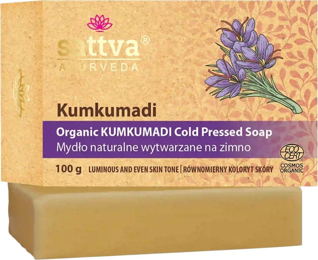 SATTVA_Organiczne mydło wytwarzane na zimno Kumkumadi 100g