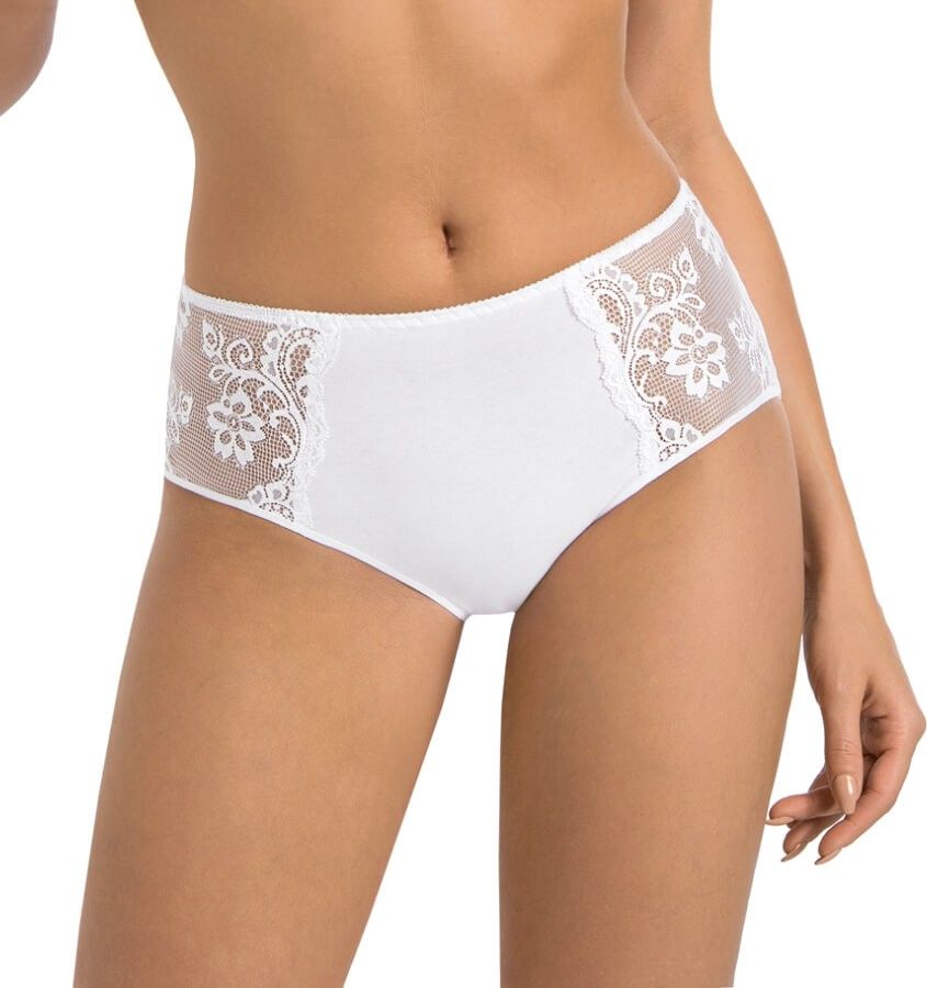 Teyli Majtki bawełniane wysokie Anastasia białe Biały XL