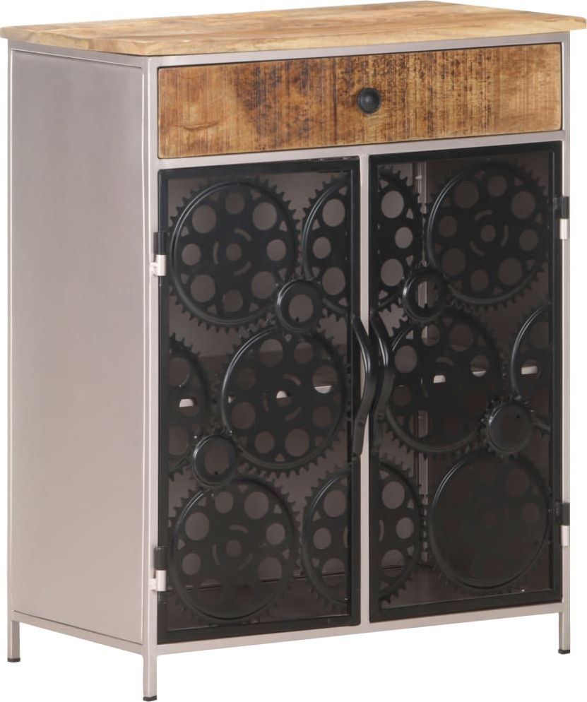 vidaXL Szafka, 60x35x75 cm, surowe drewno mango i żelazo