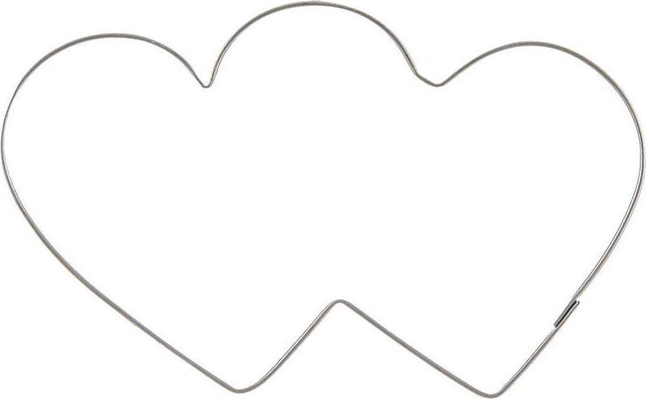 Orion Wykrawacz cukierniczy stalowy foremka do ciastek pierników podwójne serce