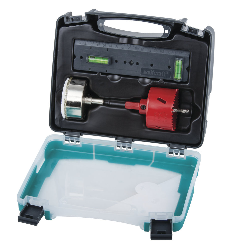 Wolfcraft Zestaw otwornic instalacje sanitarne 68mm (5981000)