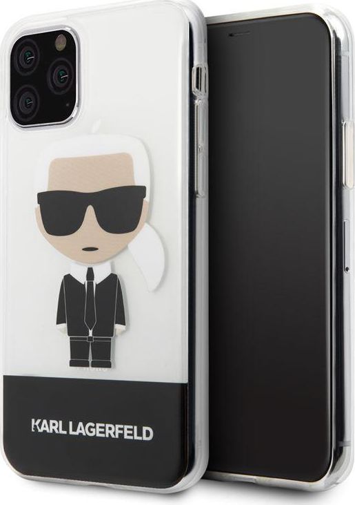Karl Lagerfeld Karl Lagerfeld iPhone 11 Pro KLHCN58TPUTRIC przeźroczysty hard case Iconic Karl