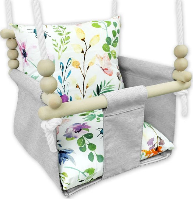 Huśtawka Elior Wodoodporna huśtawka dziecięca kwiatki - Beti