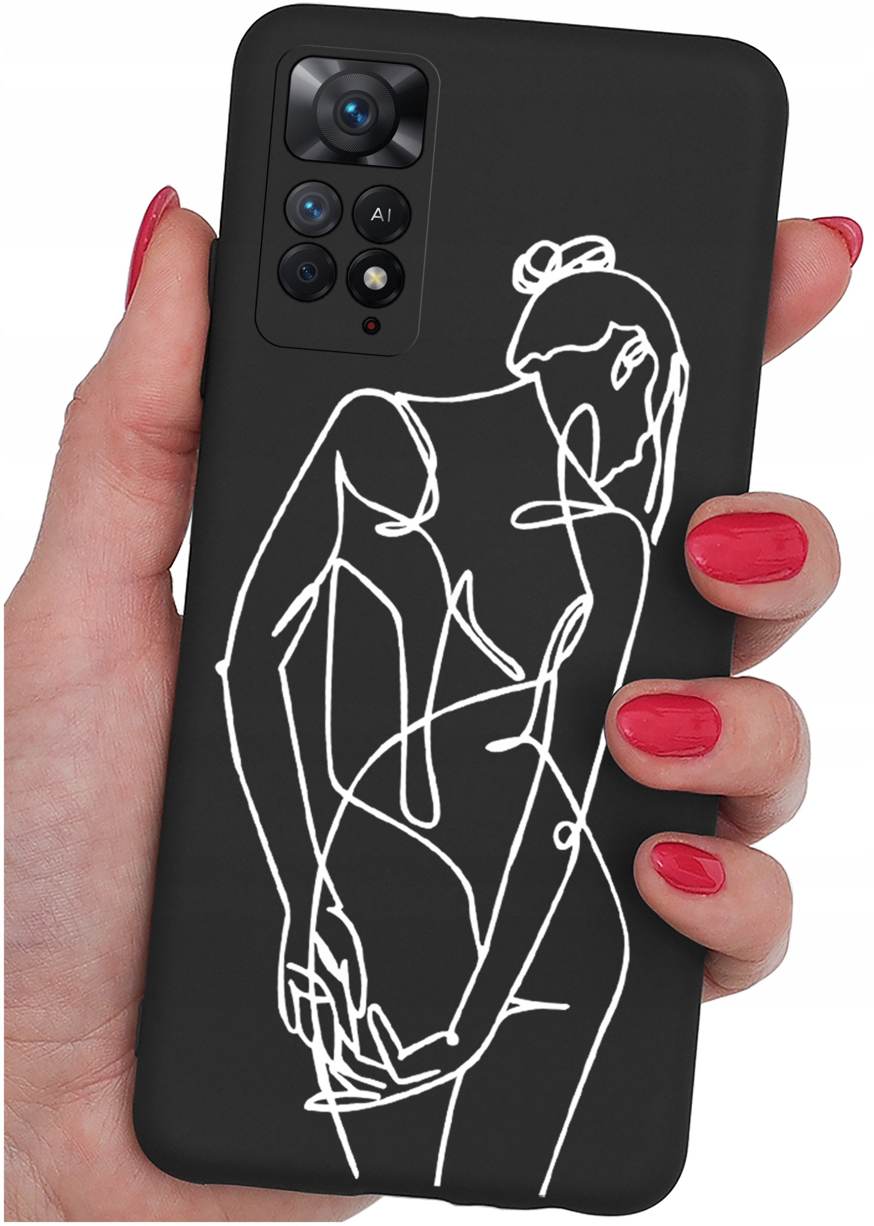 ETUI do Xiaomi Redmi Note 11 Pro | WZORY | SILIKONOWE MATT CASE + SZKŁO 9H