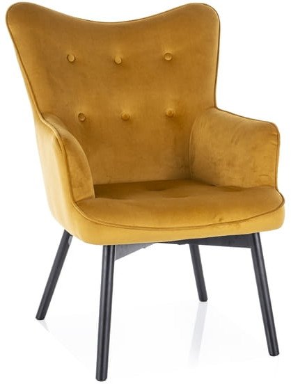 FOTEL CARMEN VELVET CURRY