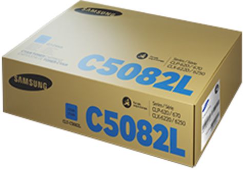 Toner Samsung CLT-C5082L Cyan Oryginał (SU055A)